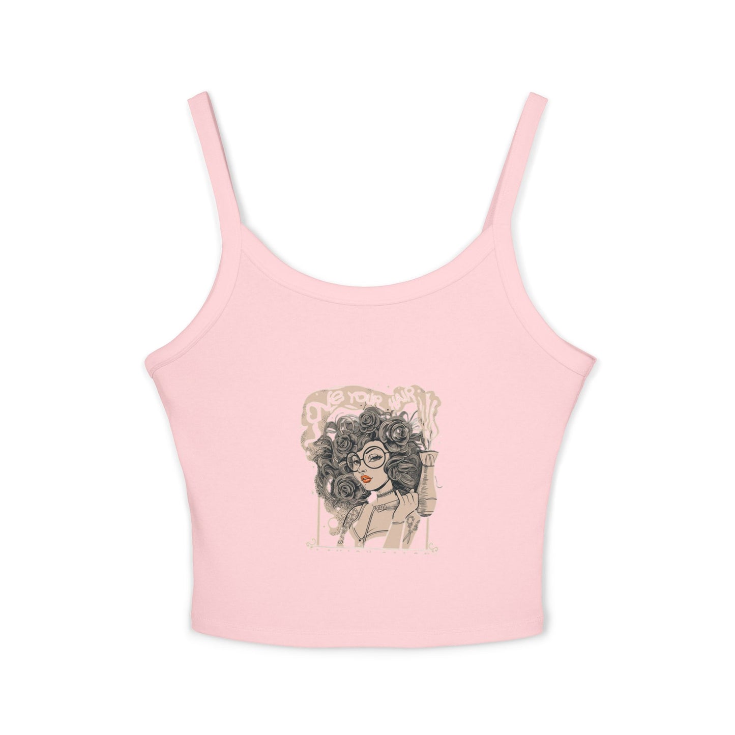 Chic Feminine Graphic Tank Top - Stylish Summer Wear, Gift for Her, Beach Essential, Casual Outing Top, Cute Summer Top
