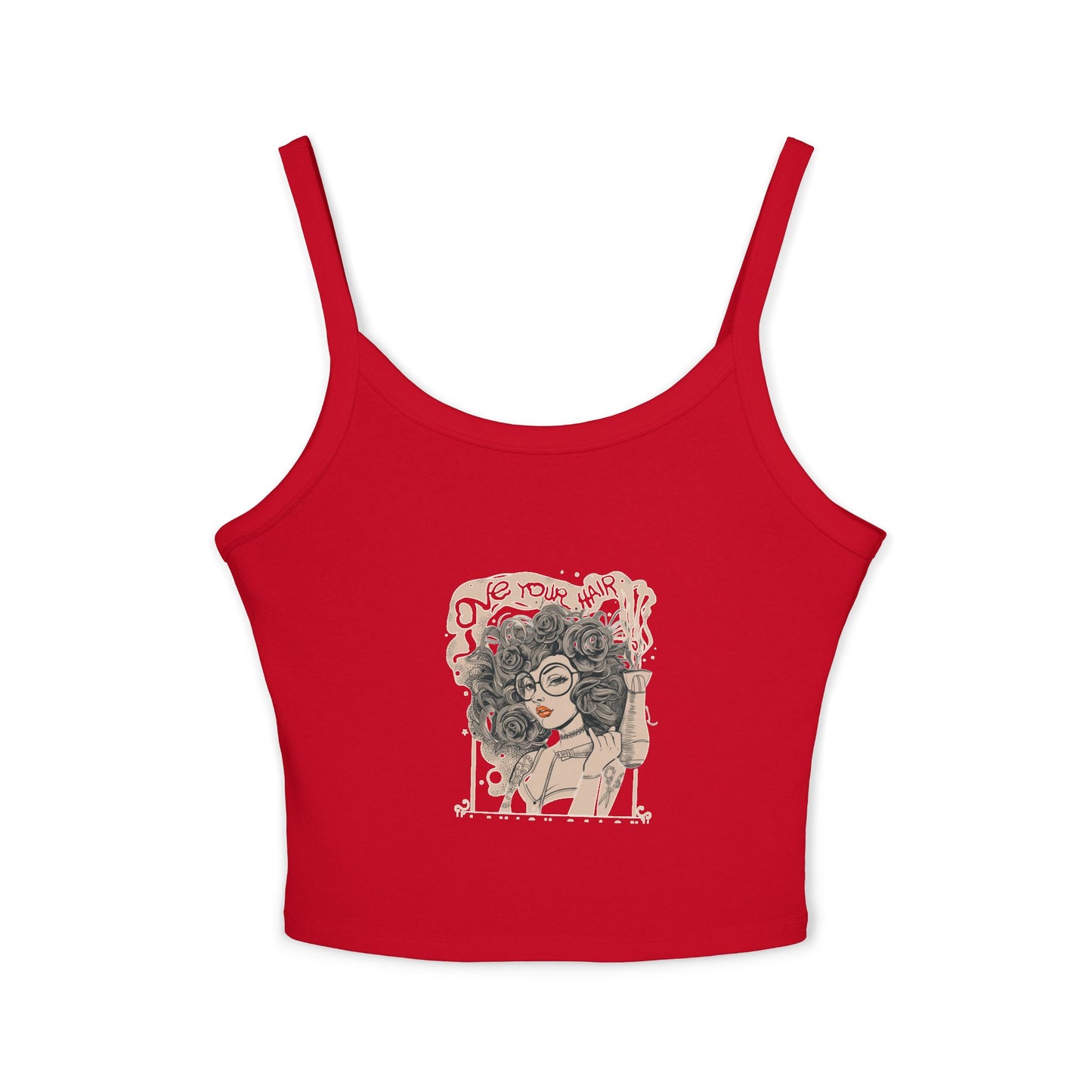 Chic Feminine Graphic Tank Top - Stylish Summer Wear, Gift for Her, Beach Essential, Casual Outing Top, Cute Summer Top