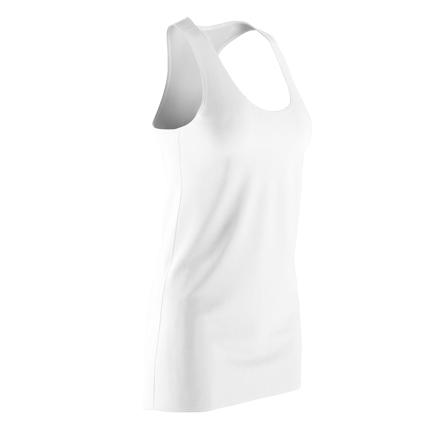 Cute & Comfy Women’s Racerback Dress, Casual Summer Wear, Gift for Her, Cute Dress with Funny Quote, Day Out Dress, Everyday Fashion