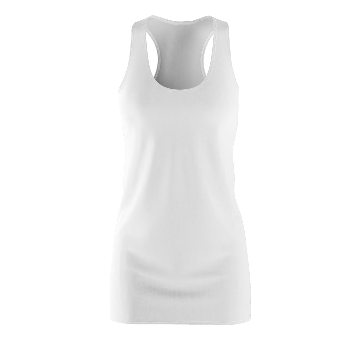 Cute & Comfy Women’s Racerback Dress, Casual Summer Wear, Gift for Her, Cute Dress with Funny Quote, Day Out Dress, Everyday Fashion