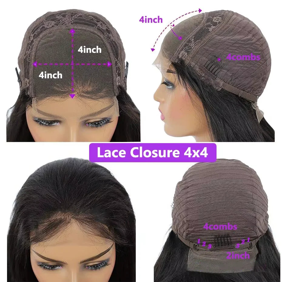 36 Inch Body Wave 13x4 5x5 Hd Lace Frontal Wig 100% Raw Vietnamese Wear Go Glueless Wig Human Hair 4x4 Closure Lace Frontal Wigs