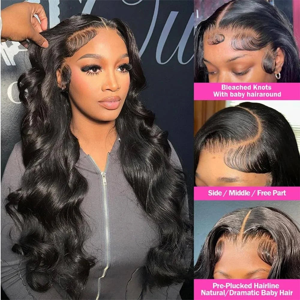 36 Inch Body Wave 13x4 5x5 Hd Lace Frontal Wig 100% Raw Vietnamese Wear Go Glueless Wig Human Hair 4x4 Closure Lace Frontal Wigs
