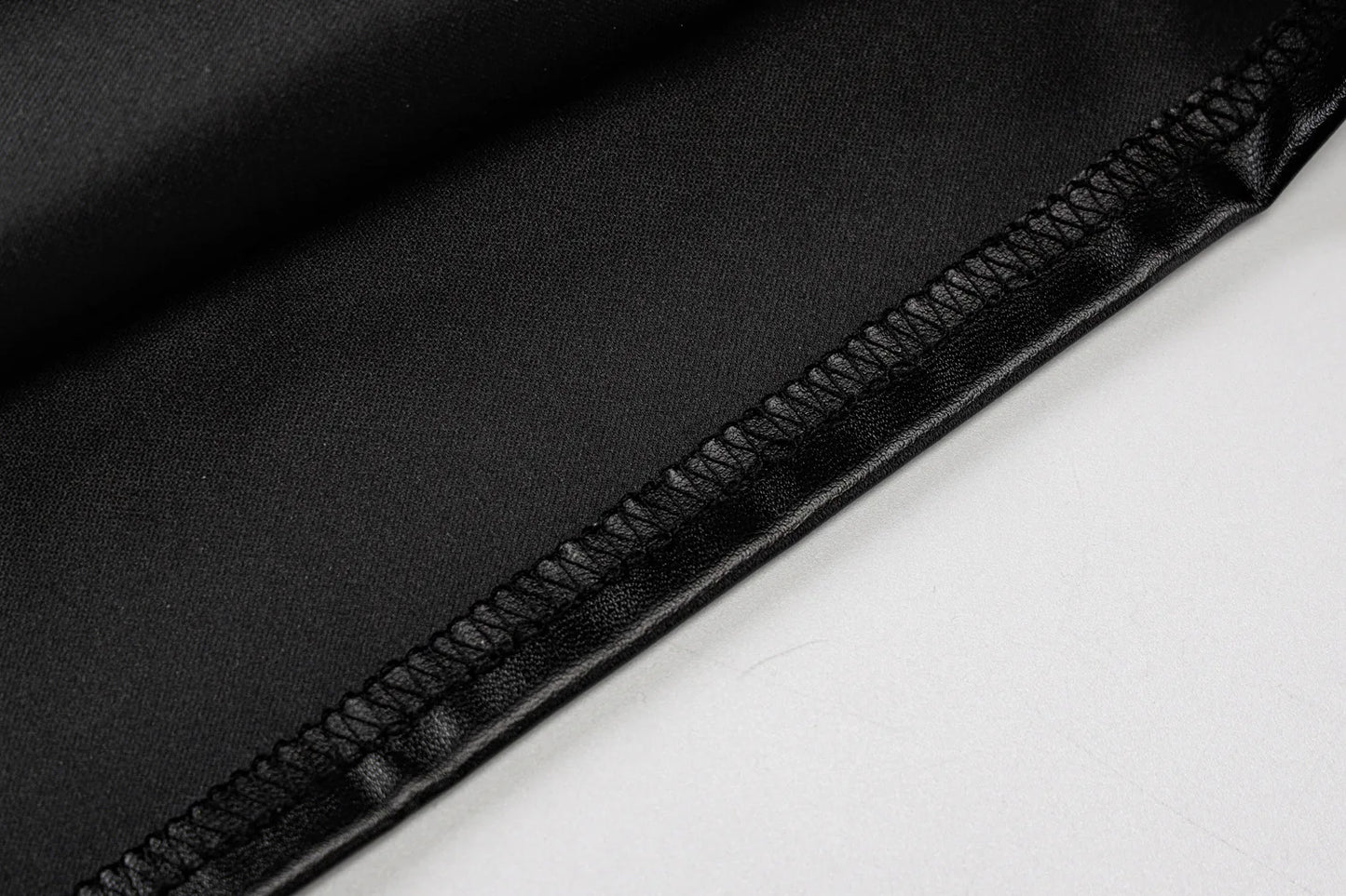 Women Summer Sexy Strapless Bodycon Pu Leather  Black Mini