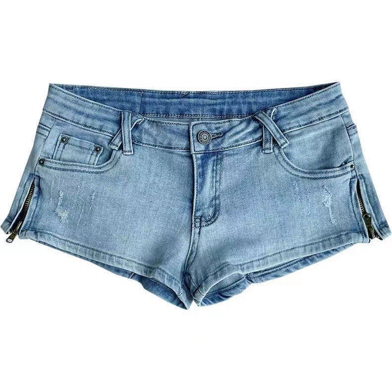 American Style Sexy Tight Low Waist Denim Super Short