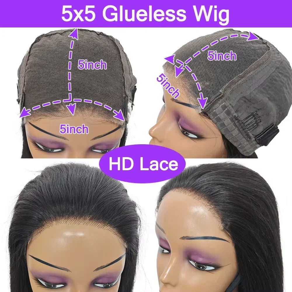 36 Inch Body Wave 13x4 5x5 Hd Lace Frontal Wig 100% Raw Vietnamese Wear Go Glueless Wig Human Hair 4x4 Closure Lace Frontal Wigs