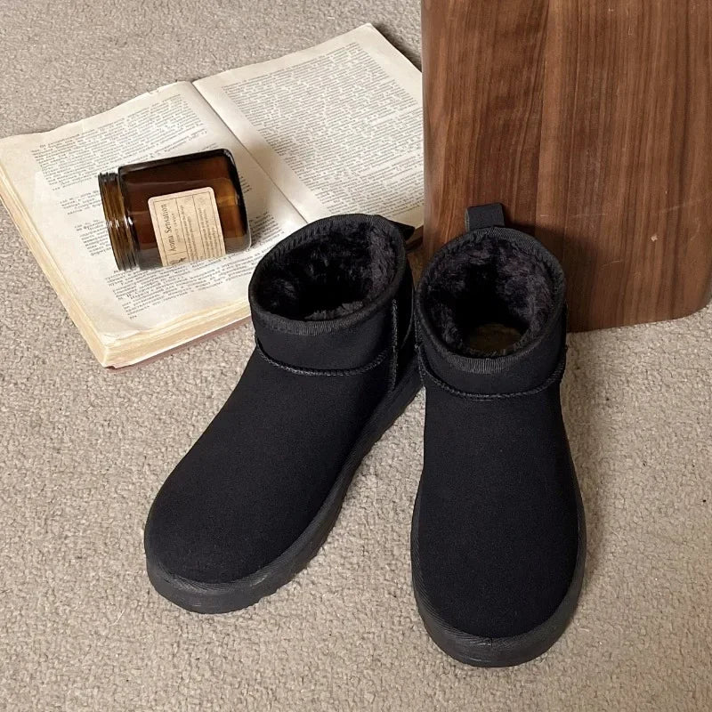 Women Winter Ultra Mini Boots for Warm Ankle Fur Booties Luxury Boots