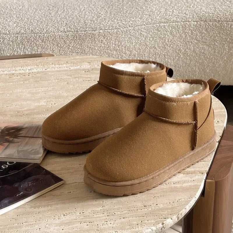 Women Winter Ultra Mini Boots for Warm Ankle Fur Booties Luxury Boots