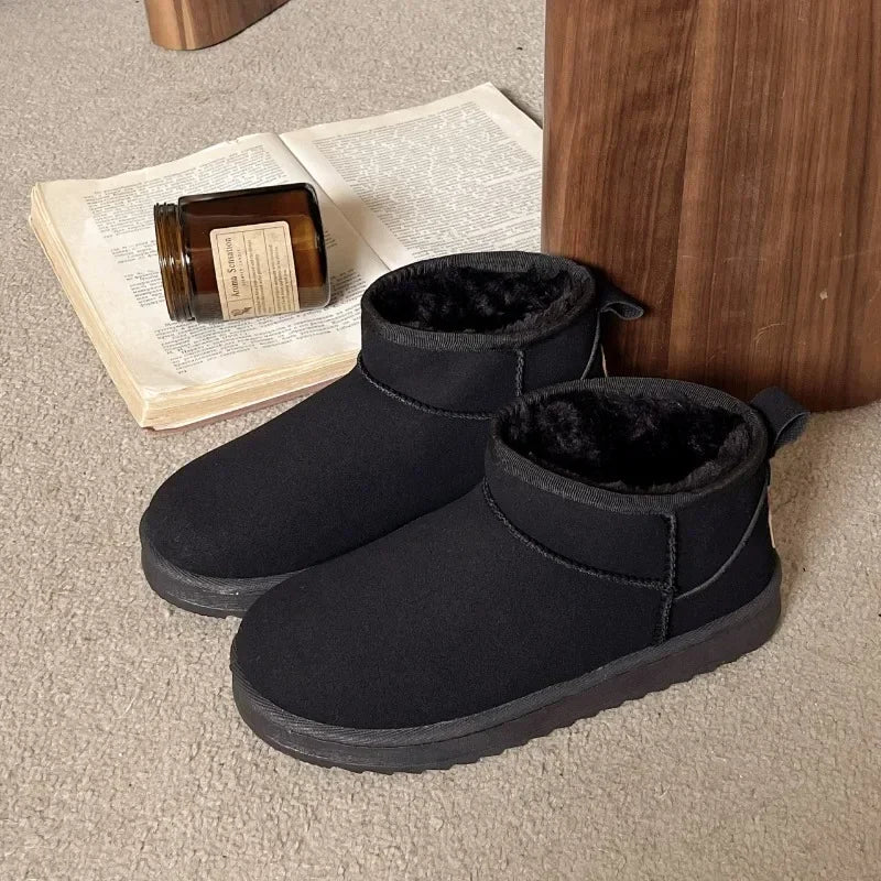 Women Winter Ultra Mini Boots for Warm Ankle Fur Booties Luxury Boots