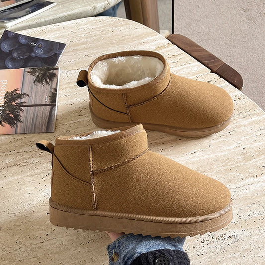 Women Winter Ultra Mini Boots for Warm Ankle Fur Booties Luxury Boots