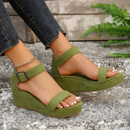 Women Sandals Summer Comfortable Sandals Wear-resistant Platform Wedge Shoes